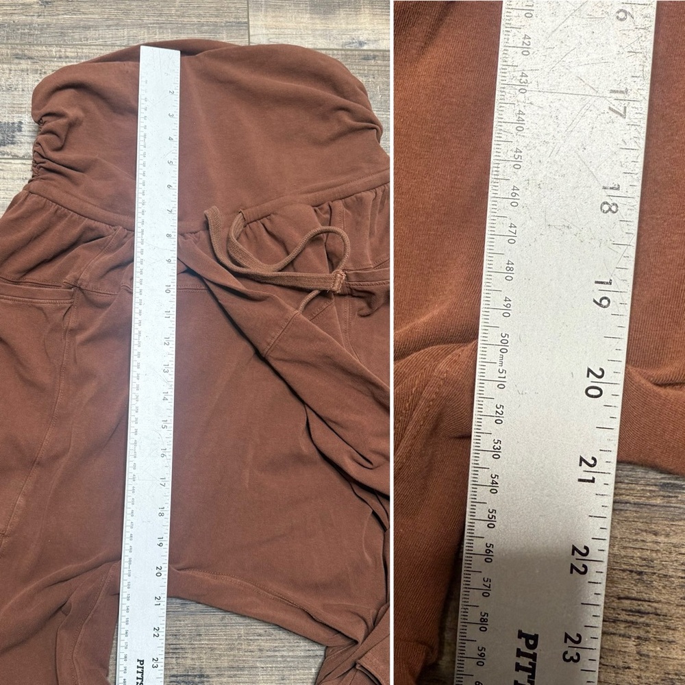 Free People Movement Pull On Brown Flared Pants - Picture 12 of 14